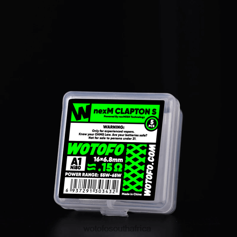 Wotofo NEXMESH MESH COIL NEXMESH CLAPTON S 5PCS F684N312 Wotofo Disposable