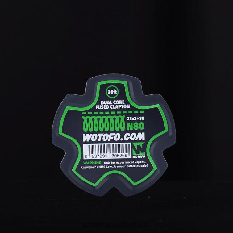 Wotofo PREBUILT WIRE SPOOL DUAL CORE FUSED CLAPTON - 28*2+38 F684N345 Wotofo Discount Code