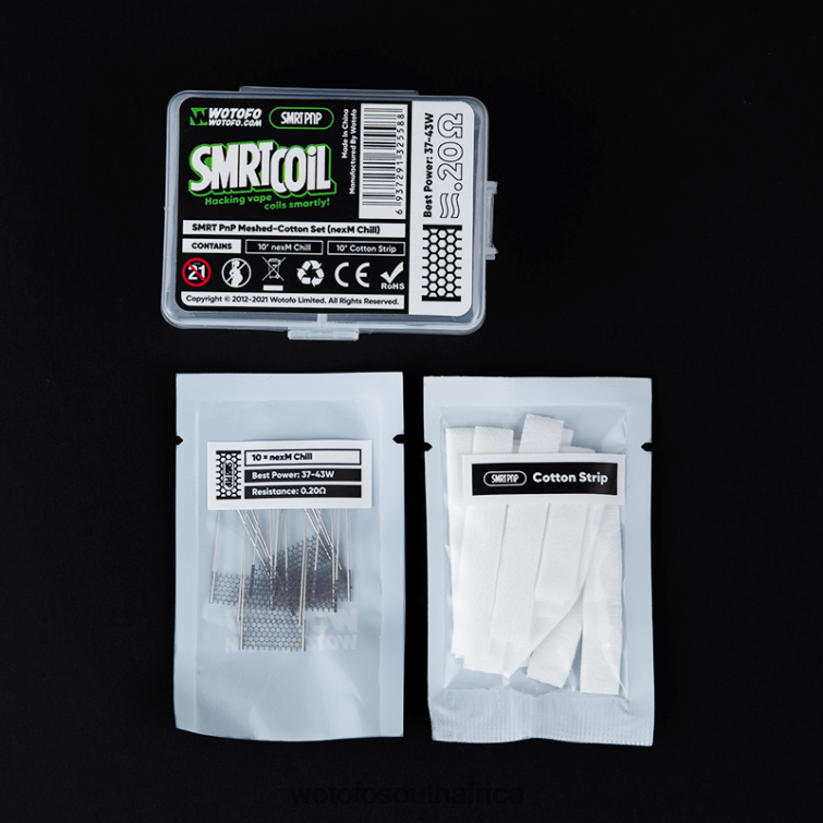 Wotofo SMRT PNP MESH-COTTON SET NEXMESH CHILL F684N317 Wotofo E-Cigarette