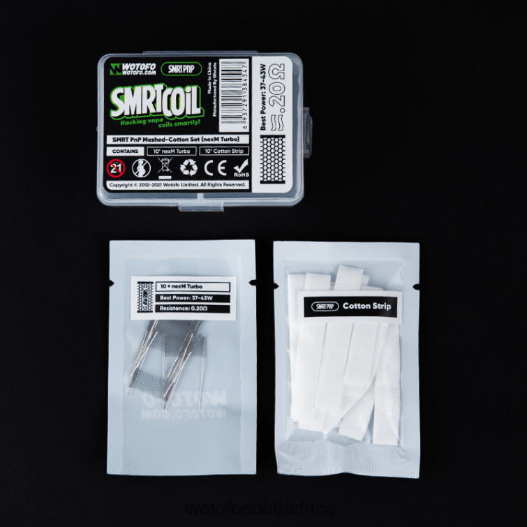Wotofo SMRT PNP MESH-COTTON SET NEXMESH CHILL F684N317 Wotofo E-Cigarette