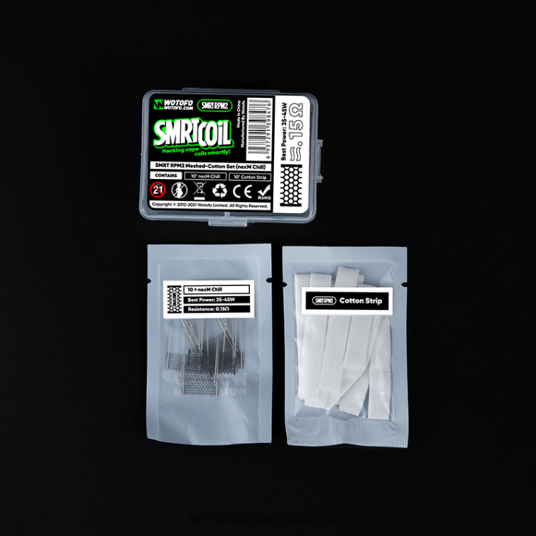 Wotofo SMRT RPM2 MESH-COTTON SET NEXMESH EXTREME F684N367 Wotofo E-Cigarette