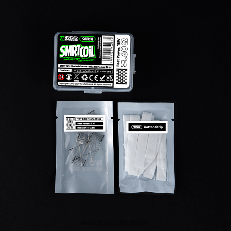 Wotofo SMRT RPM MESH-COTTON SET 0.6OHM MESH+COTTON F684N365 Wotofo Discount Code