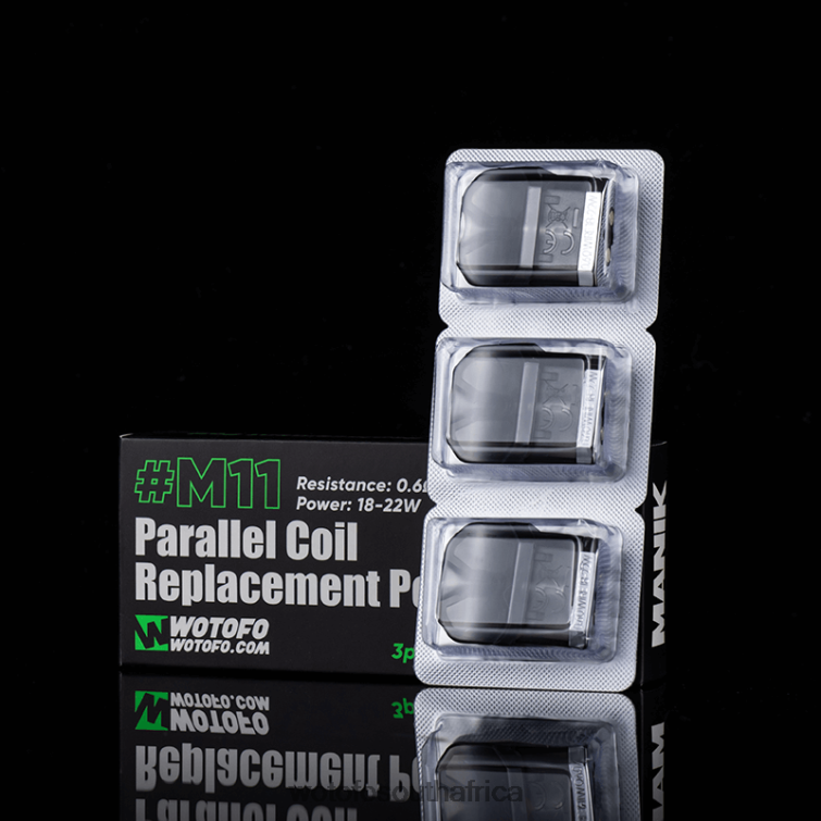 Wotofo MANIK MINI REPLACEMENT POD M11 PARALLEL COIL BUILT-IN 3PCS F684N57 Wotofo E-Cigarette